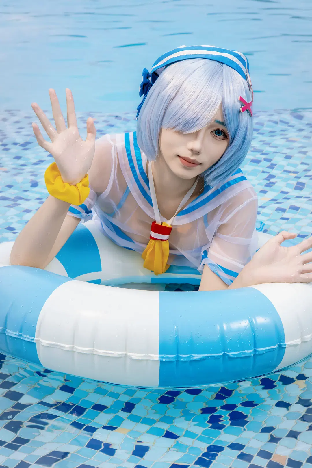 [Rem cosplay] Re:ZERO -Starting Life in Another World- Summer Swimsuit Chronicle by 稚嫩的魔法师（求互关） - Image 2