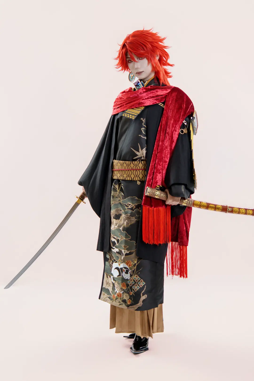 Saburo Kunimune cosplay Touken Ranbu White Studio Photoshoot Log by 稚嫩的魔法师（求互关） - Image 2