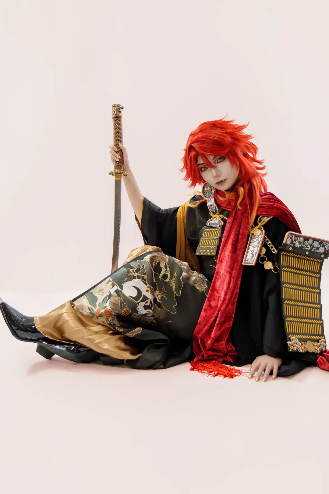 Saburo Kunimune cosplay Touken Ranbu White Studio Photoshoot Log by 稚嫩的魔法师（求互关） - Image 4