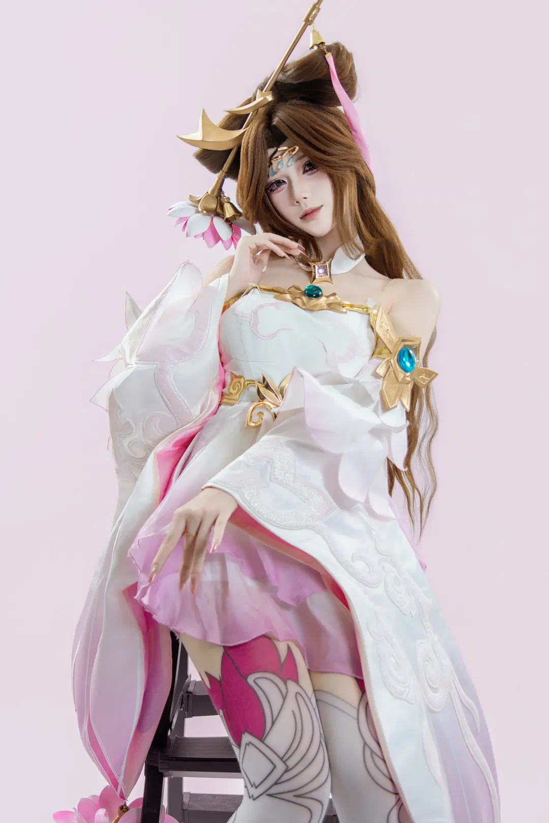 Honor of Kings, Diaochan cosplay, Ancient style cosplay, Stockings cosplay, Peerless dancer