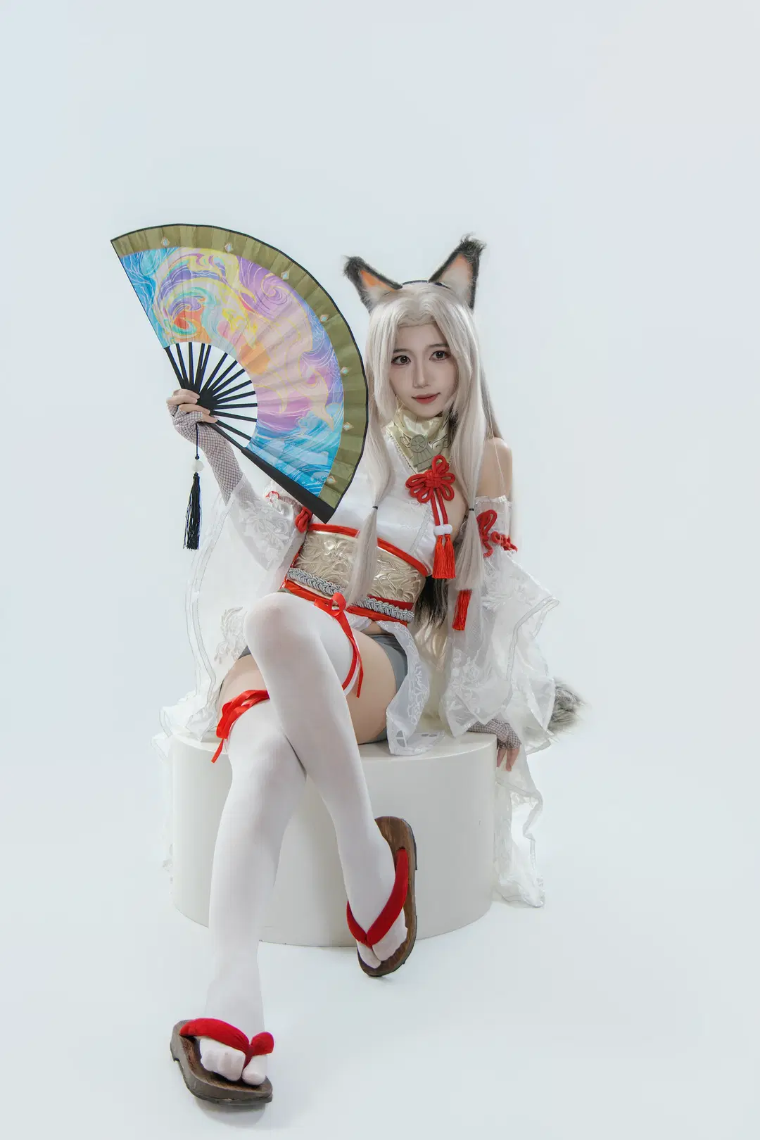 永劫无间, 白丝, 胡桃cos, 狐耳少女, 御宅罗梦