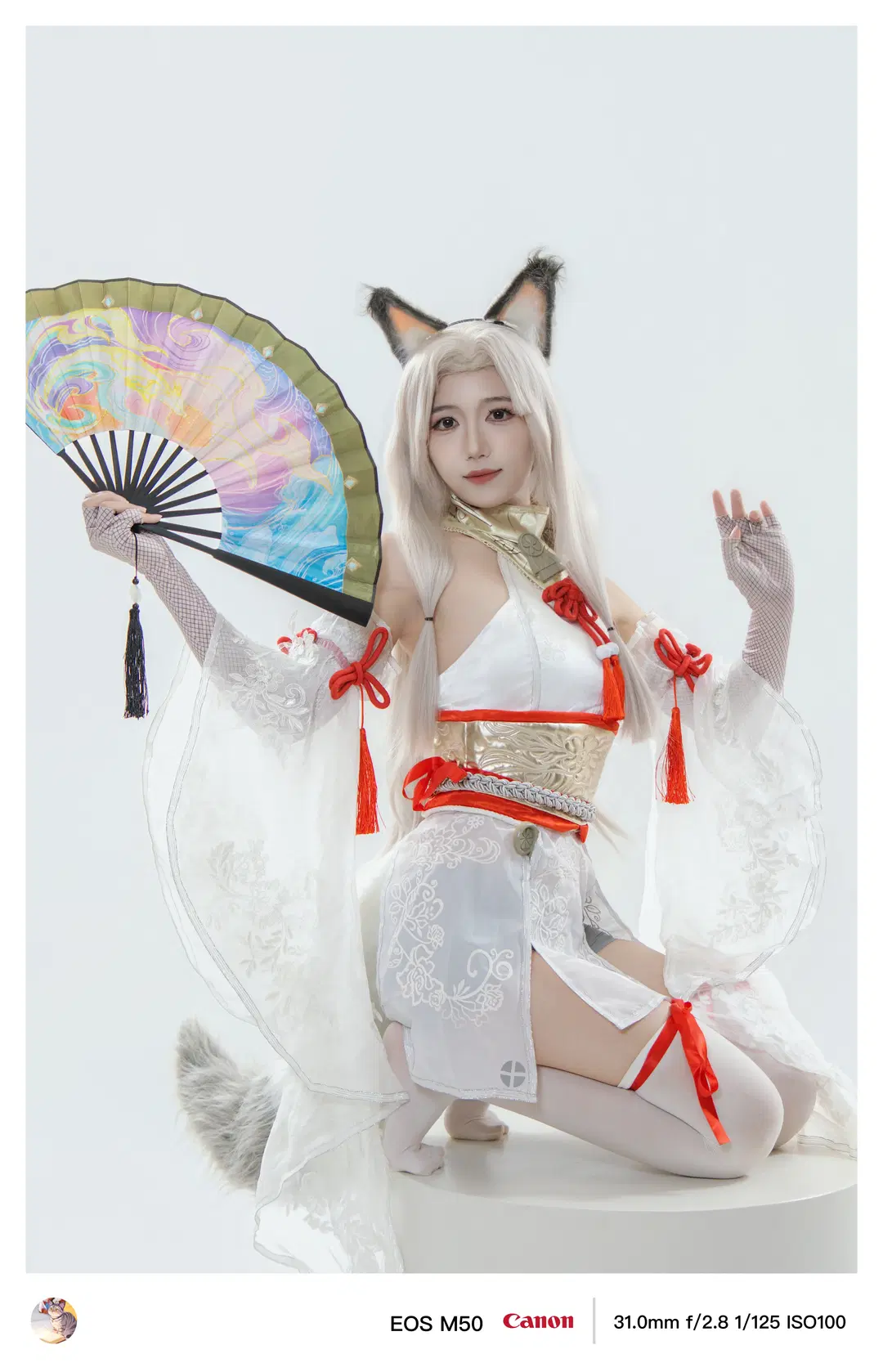 永劫无间土御门胡桃cos，白狐垂尾棚拍记录 - 稚嫩的魔法师（求互关） - 第2张