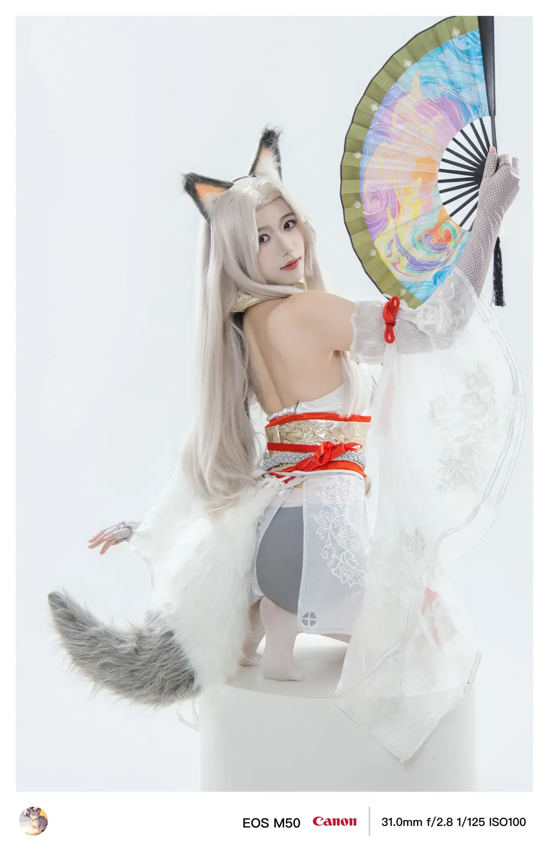 永劫无间土御门胡桃cos，白狐垂尾棚拍记录 - 稚嫩的魔法师（求互关） - 第4张