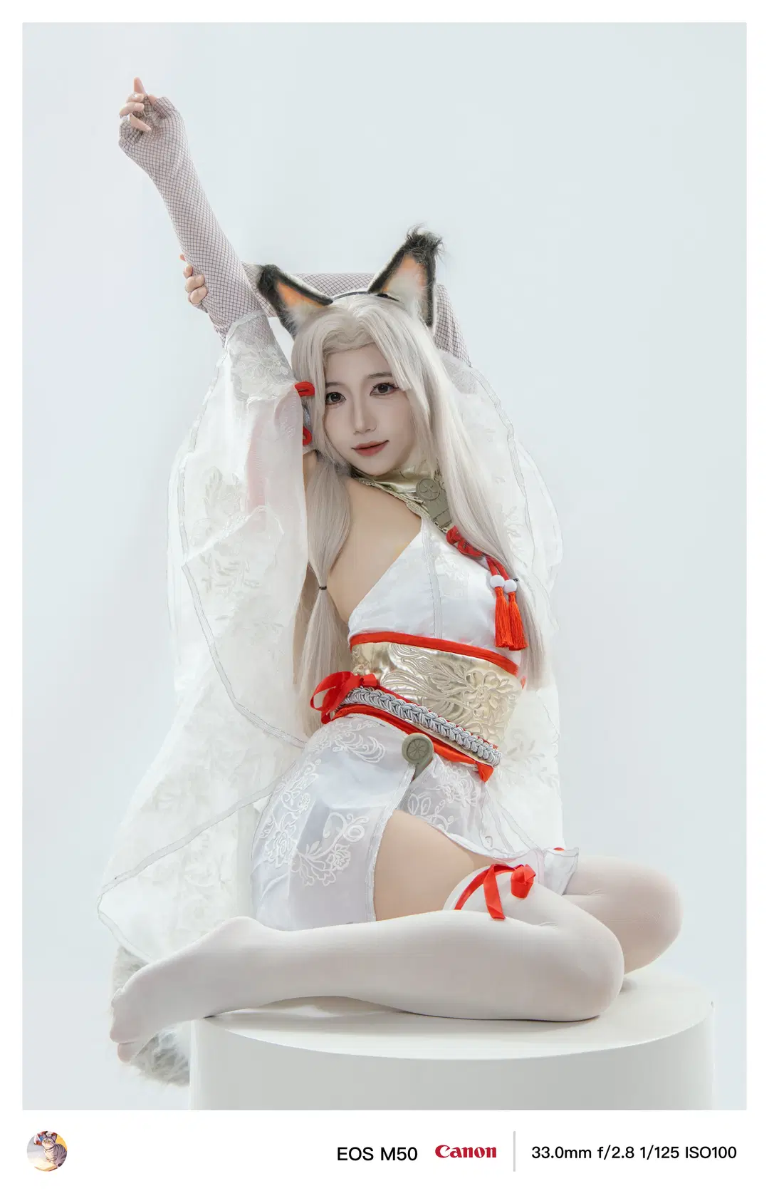 【土御門胡桃cos】永劫無間白狐巫女的棚拍記錄 - 稚嫩的魔法师（求互关） - 第3張