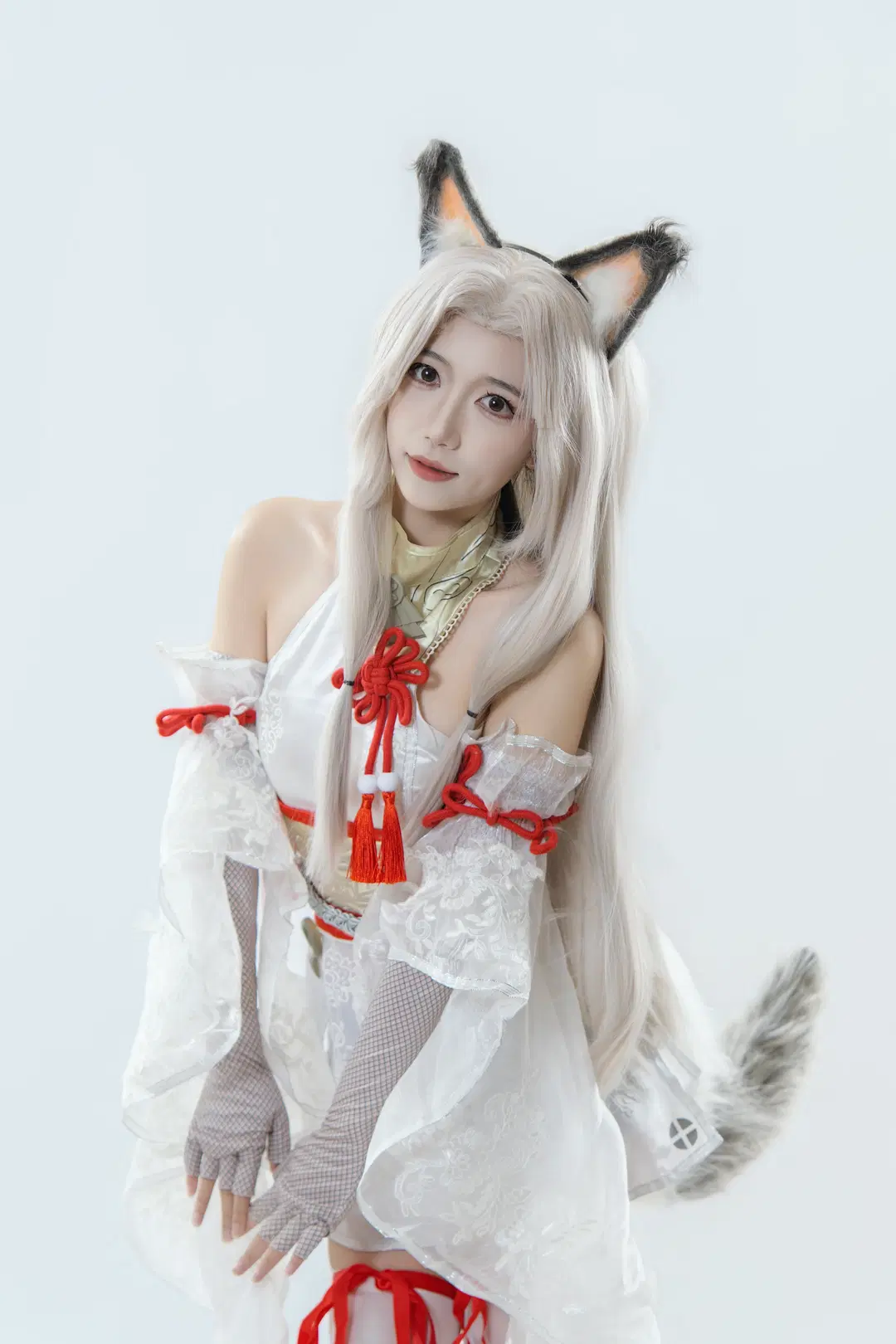 【土御門胡桃cos】永劫無間白狐巫女的棚拍記錄 - 稚嫩的魔法师（求互关） - 第4張
