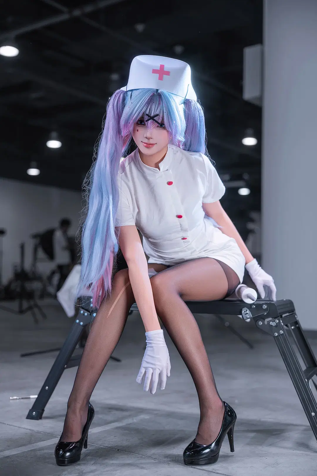 コスプレ, 初音ミク コスプレ, ラビットホール, 黒ストッキング, ナース