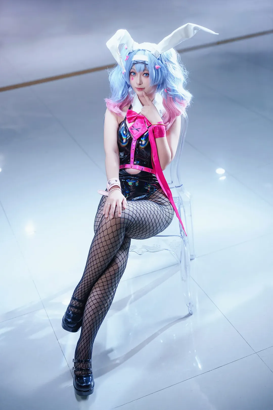 二次元摄影, 兔女郎, 初音未来cos, 兔子洞, 网袜