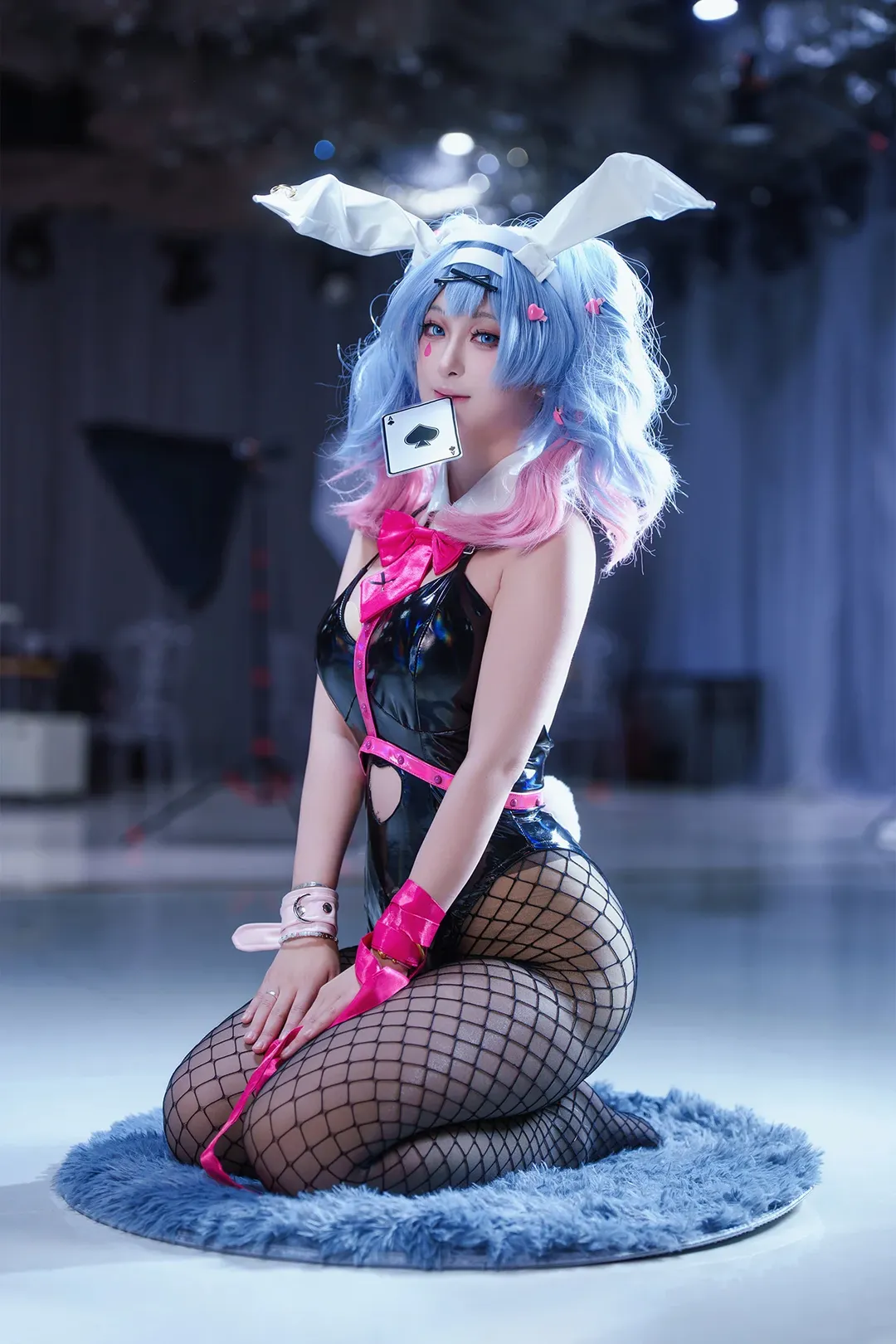 二次元摄影, 兔女郎, 初音未来cos, 兔子洞, 网袜 - 第4张