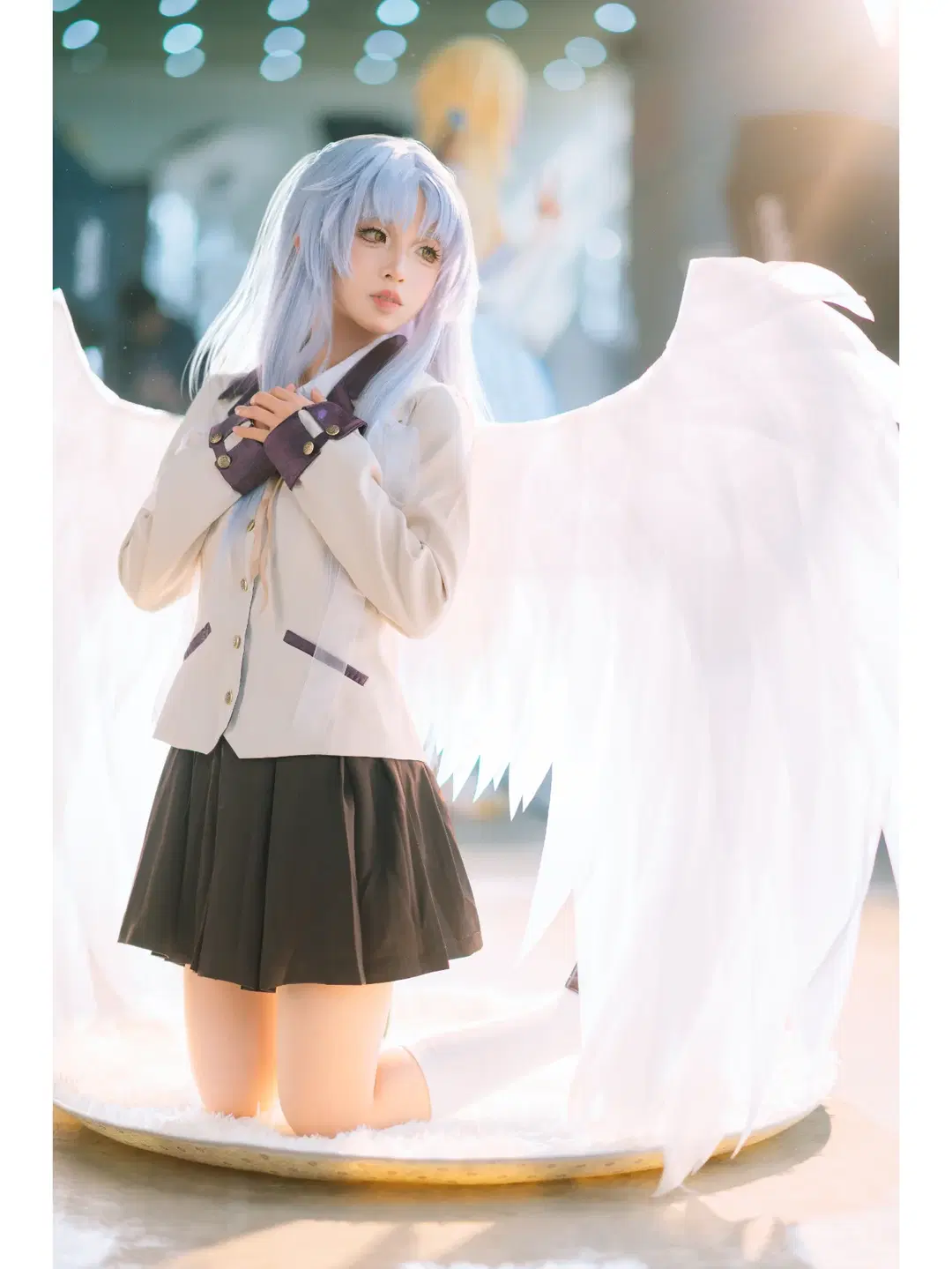 【立华奏cos】AngelBeats的治愈天使，闪光灯发光人像 - 寒蝉-文晋 - 第6张