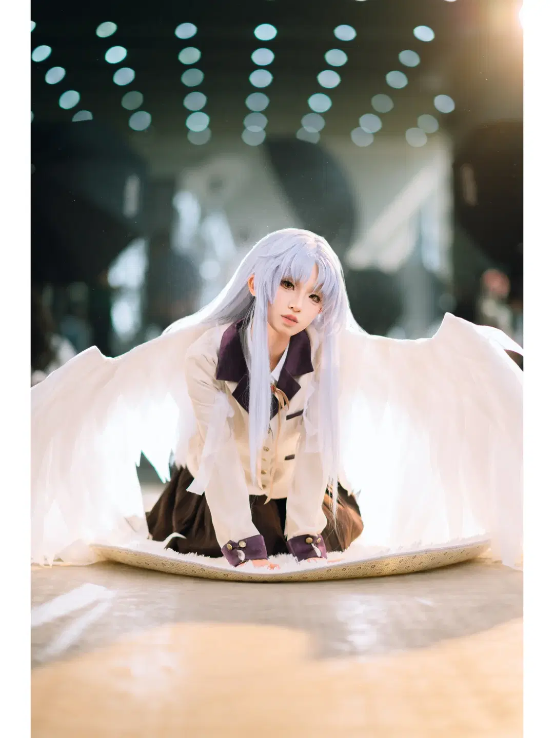 【立华奏cos】AngelBeats的治愈天使，闪光灯发光人像 - 寒蝉-文晋 - 第8张