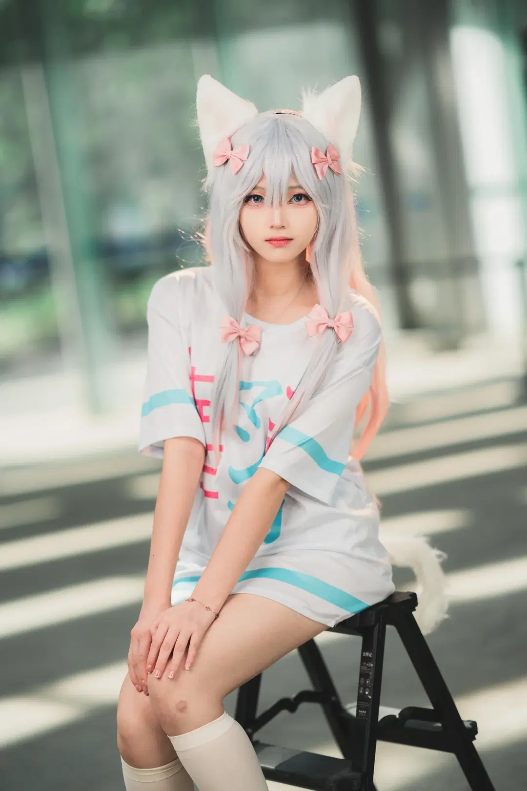 イベント写真, エロマンガ先生, 和泉紗霧 コスプレ, オーバーニーソックス, 恵州ACG展