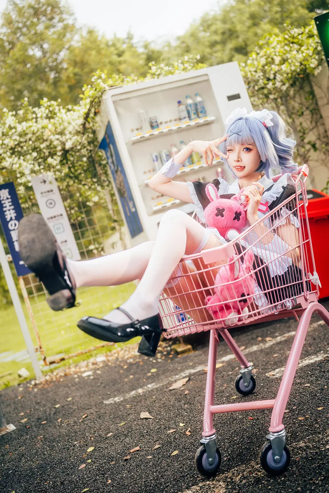 粉色購物車裡的兔子洞女僕寫真 - 寒蝉-文晋 - 第2張