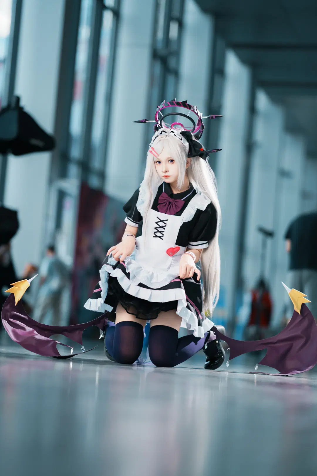 【空崎ヒナ コスプレ】ブルーアーカイブ メイド服のイベント写真 ライティング完全記録 - 寒蝉-文晋 - 2枚目