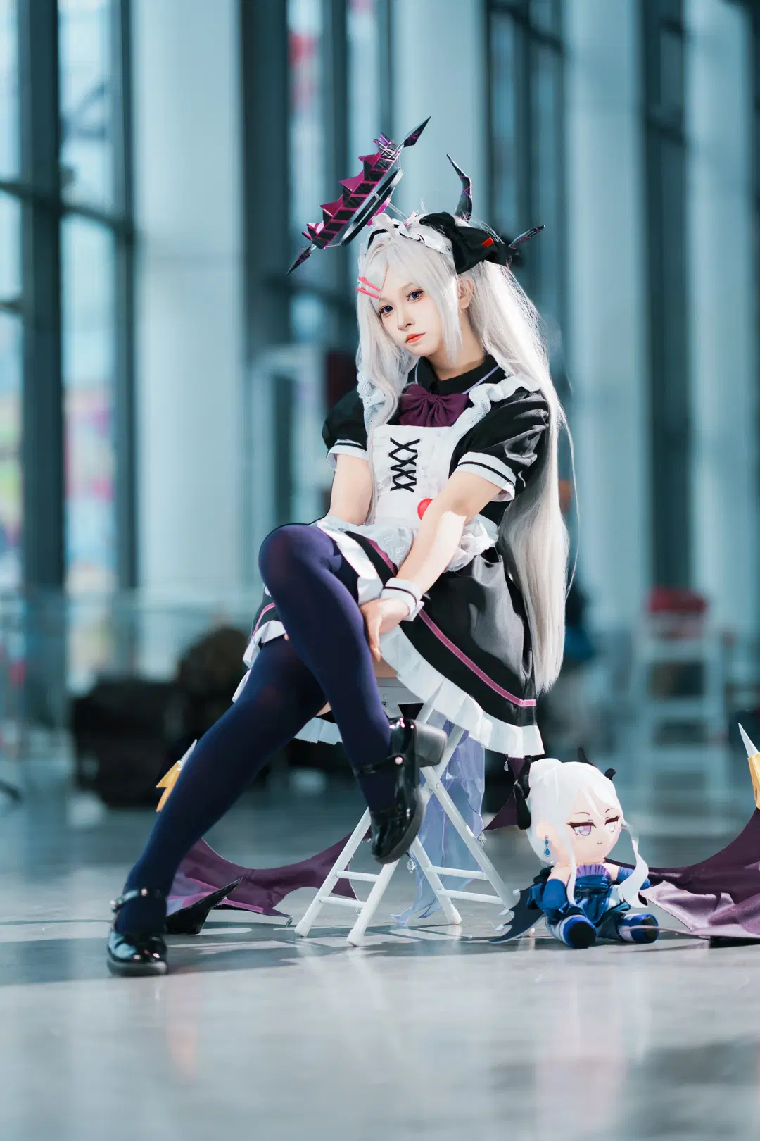 【空崎ヒナ コスプレ】ブルーアーカイブ メイド服のイベント写真 ライティング完全記録 - 寒蝉-文晋 - 5枚目