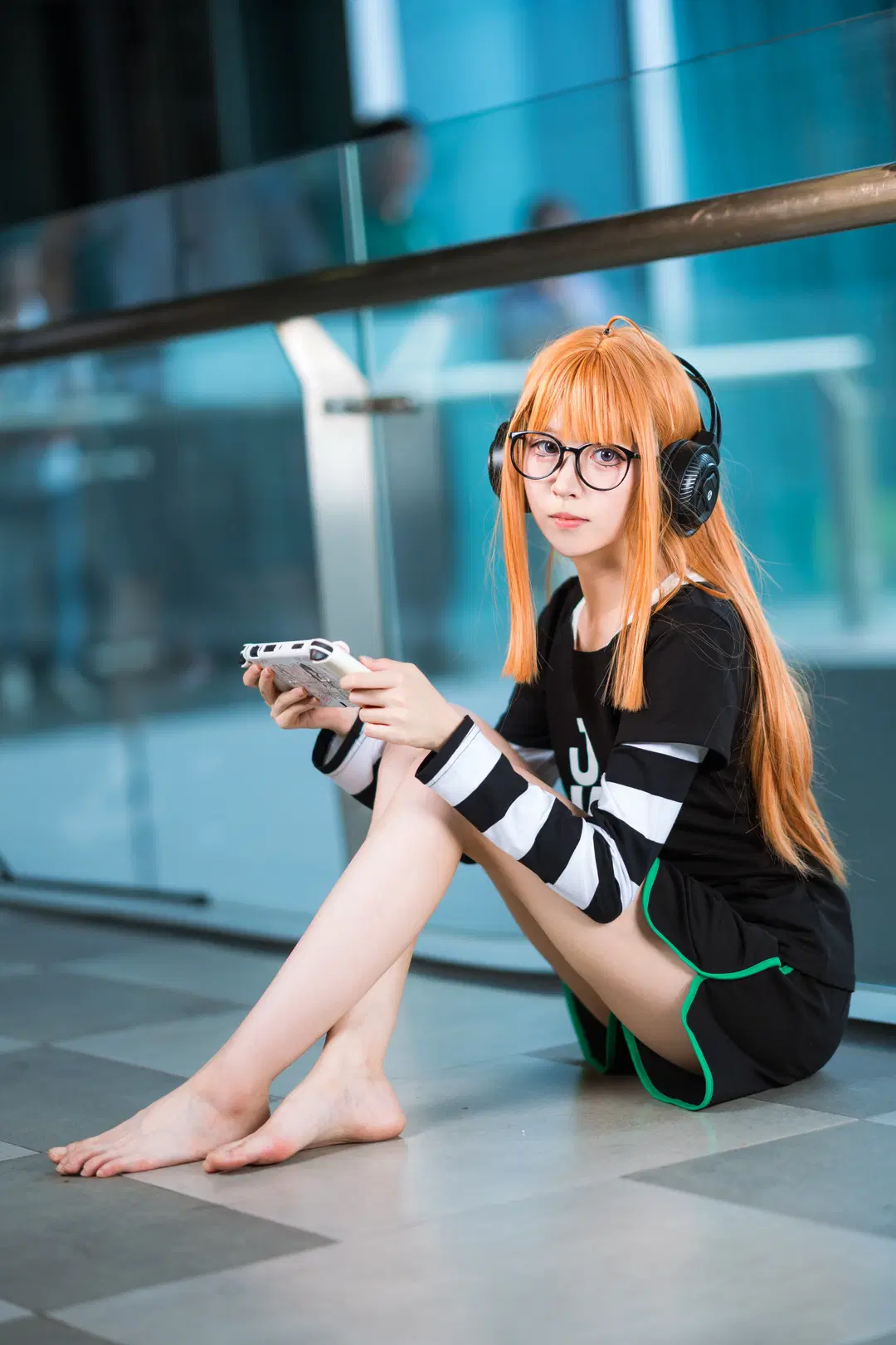 场照, 漫展返图, 佐仓双叶cos, 女神异闻录, 掌机少女
