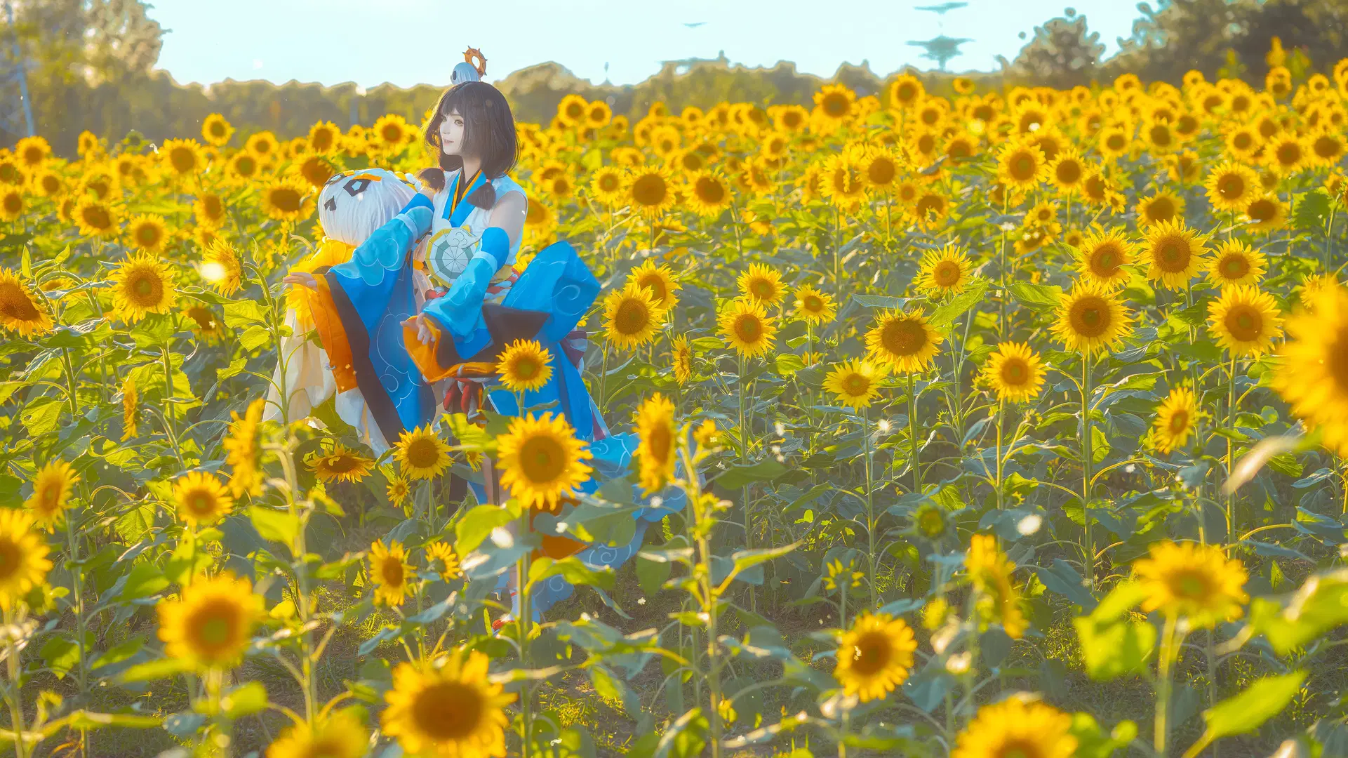 【日和坊コスプレ】ヒマワリ畑に咲く元気いっぱいの小さな太陽 - 夏沫沫肉沫沫 - 5枚目