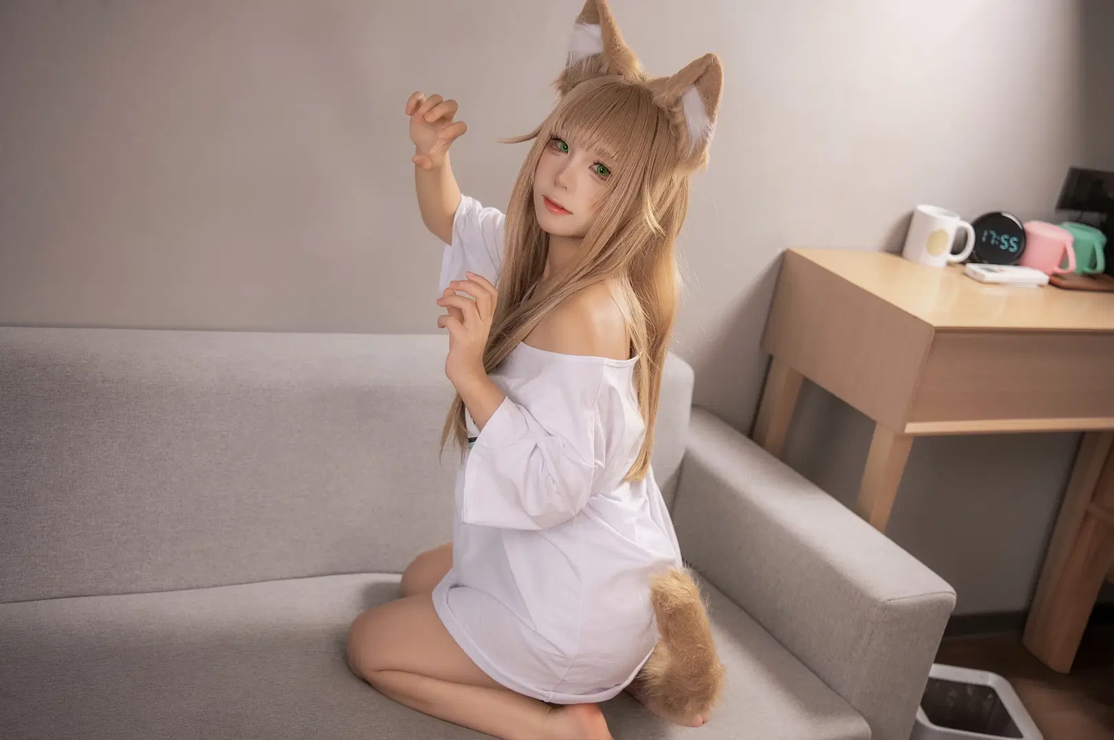 【黄豆粉cos】居家慵懒风猫娘日常 - 仙贝sama - 第8张