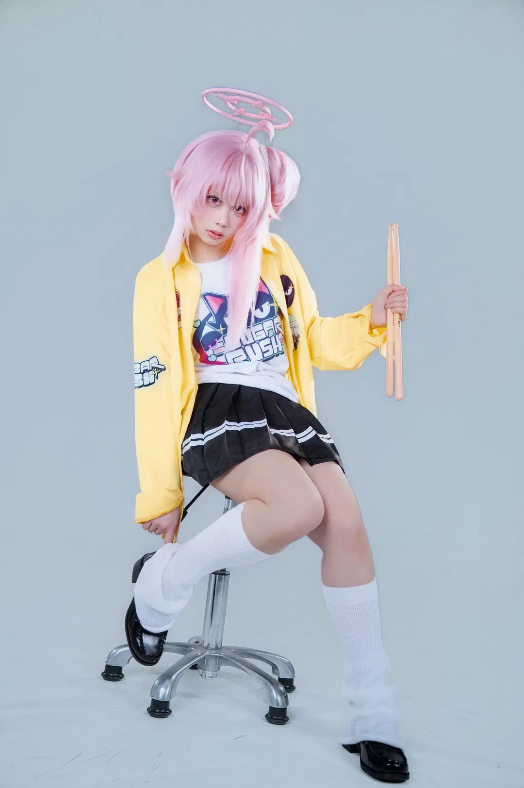 【柚鳥夏cos】蔚藍檔案樂隊小夏，一起踏上搖滾之路 - 仙贝sama - 第3張