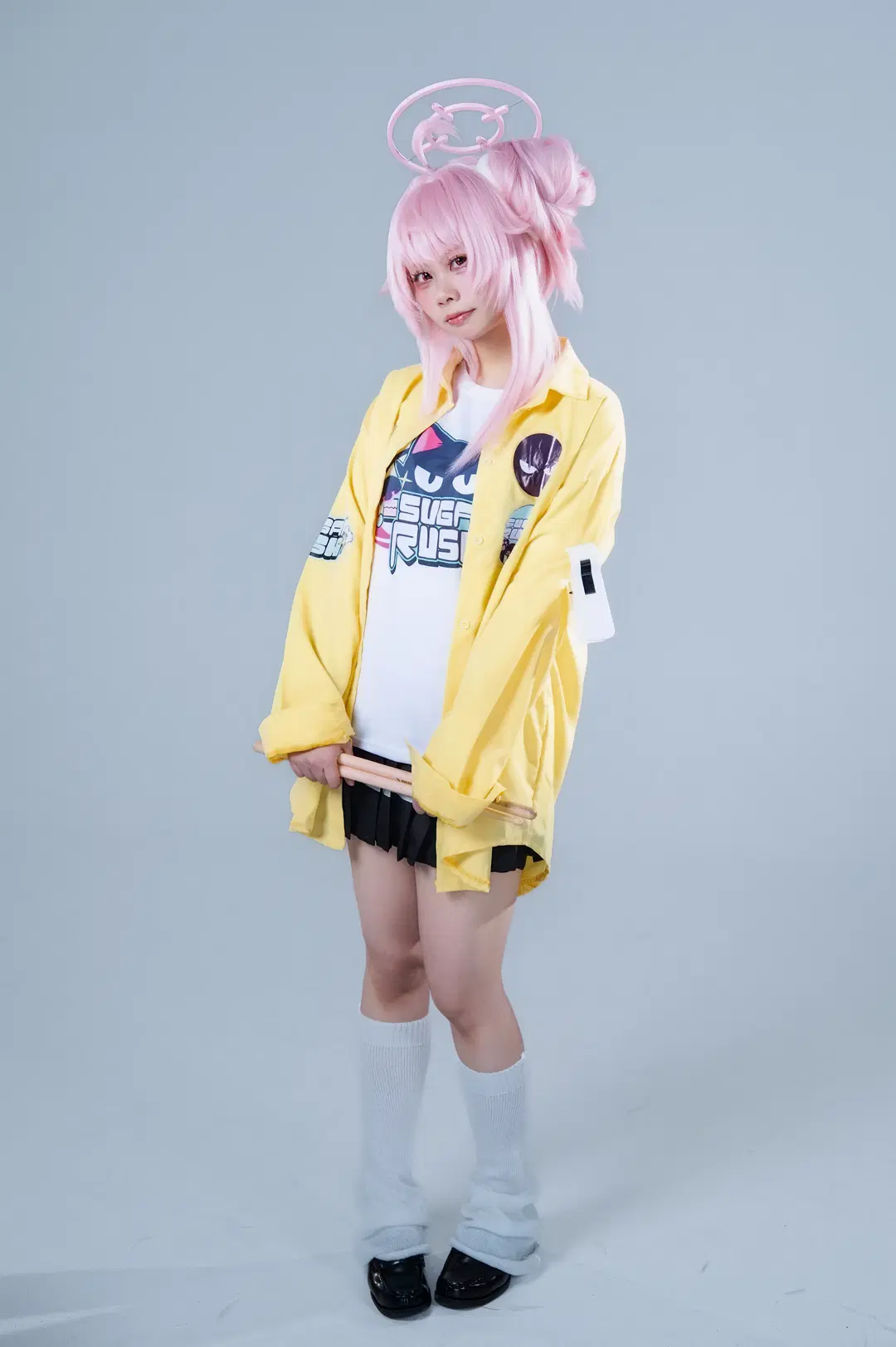 【柚鳥夏cos】蔚藍檔案樂隊小夏，一起踏上搖滾之路 - 仙贝sama - 第5張