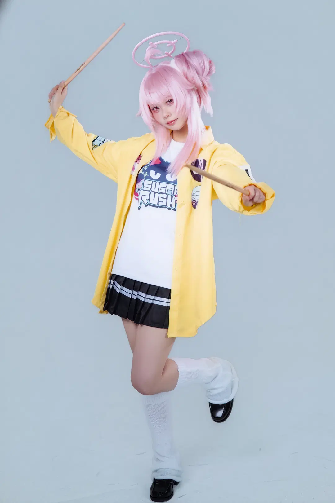 【柚鳥夏cos】蔚藍檔案樂隊小夏，一起踏上搖滾之路 - 仙贝sama - 第6張