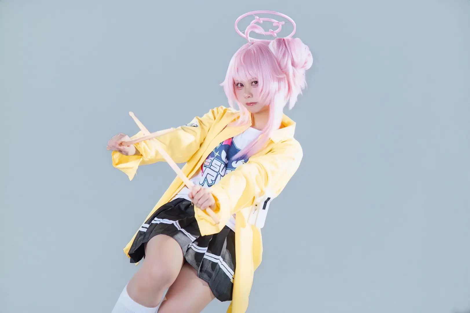 【柚鳥夏cos】蔚藍檔案樂隊小夏，一起踏上搖滾之路 - 仙贝sama - 第9張