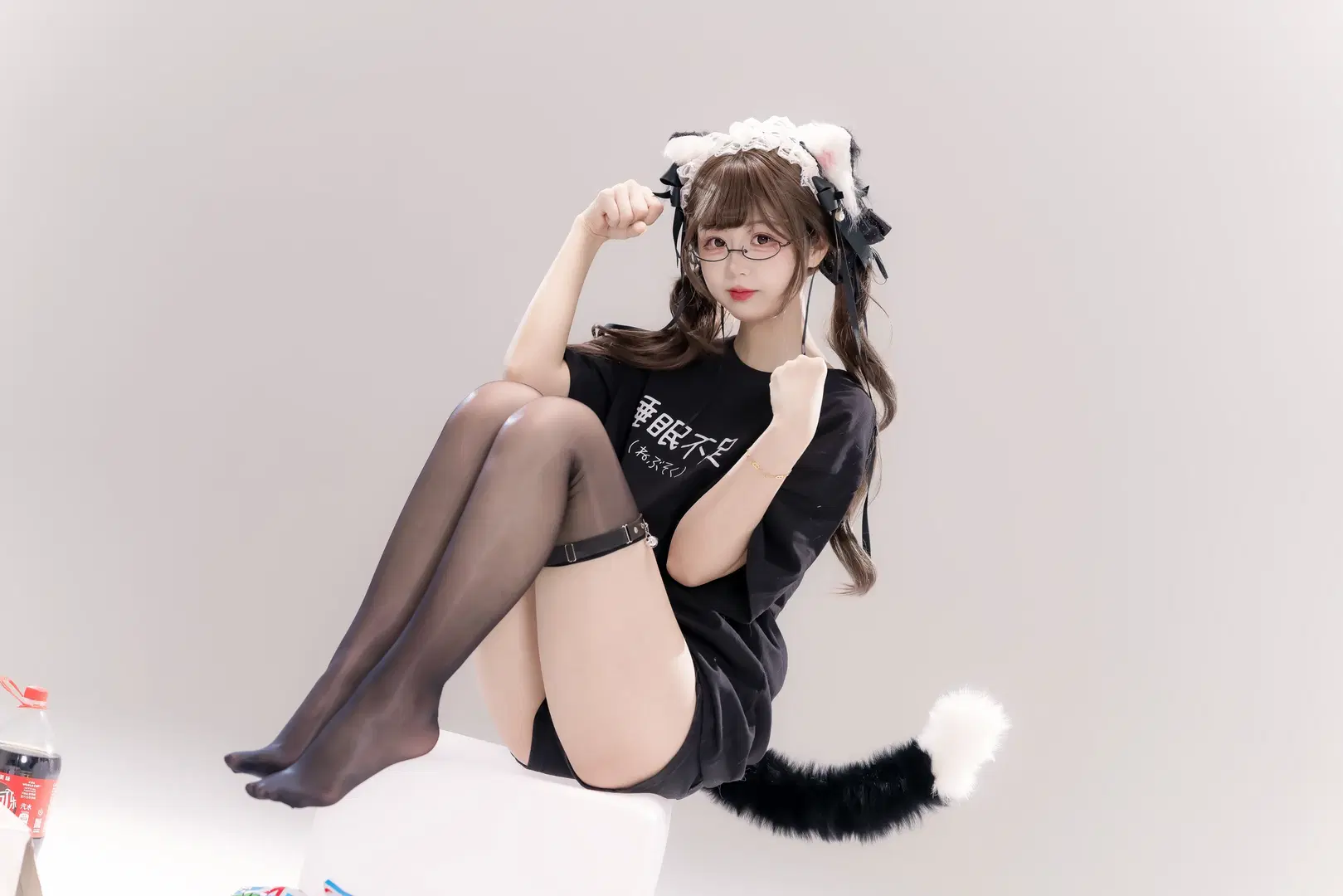 这套黑丝猫耳T恤的宅家系摄影记录 - 我的视界 - 第9张