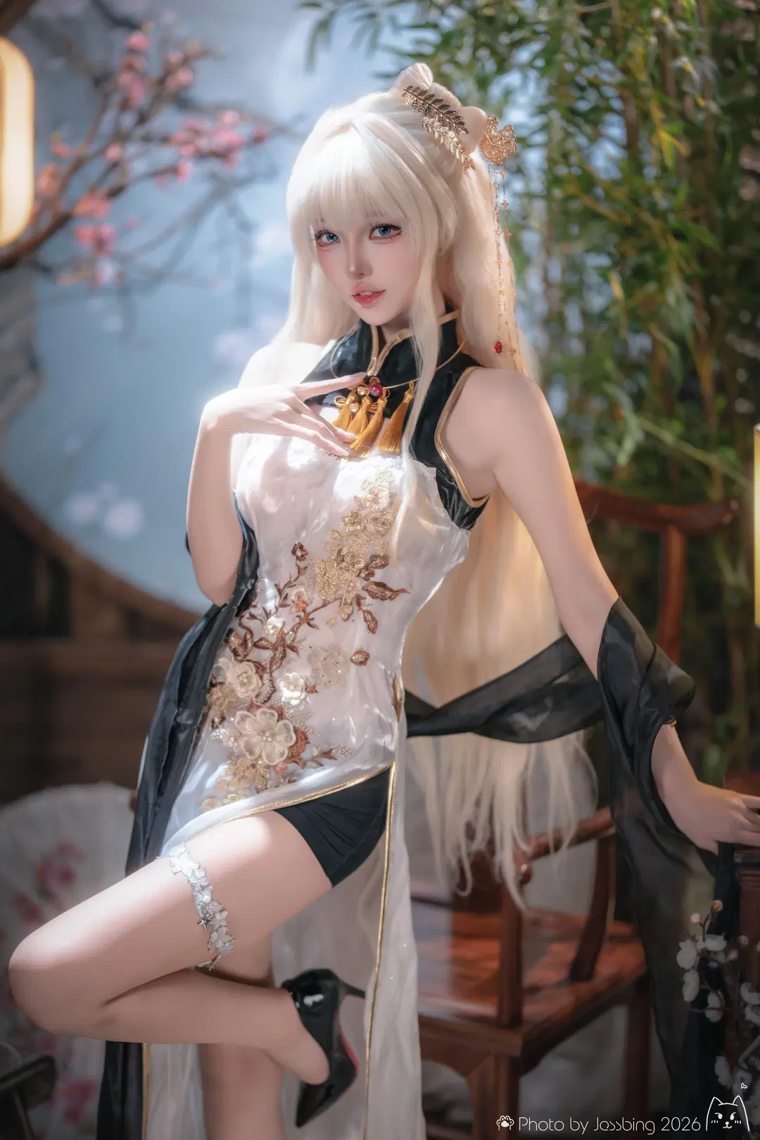 二次元摄影, 旗袍cos, 胜利女神, 索尼微单, 皇冠cos