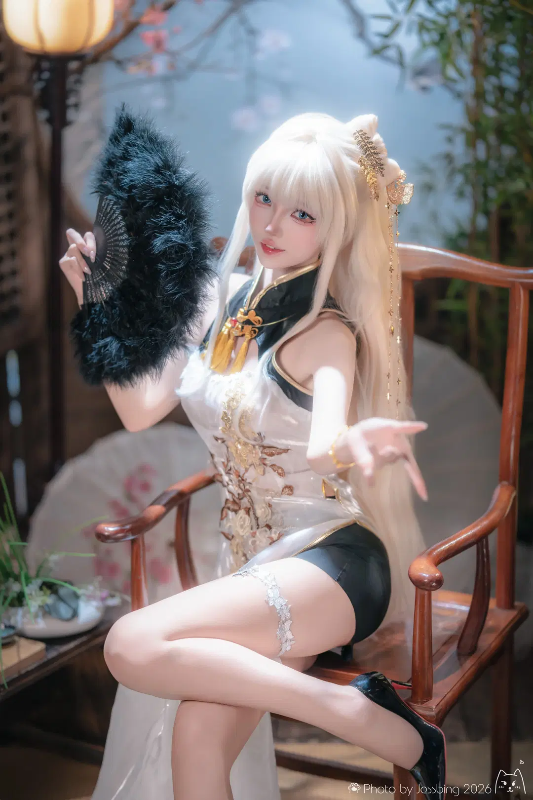 【皇冠cos】勝利女神旗袍風，黑白金交織的華麗 - Jessbing（摆烂Ver - 第2張