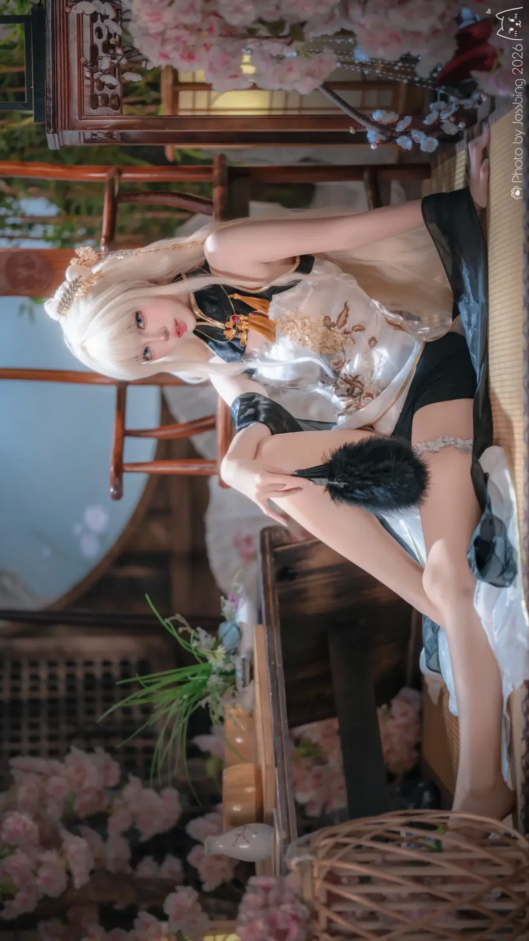 【皇冠cos】勝利女神旗袍風，黑白金交織的華麗 - Jessbing（摆烂Ver - 第6張