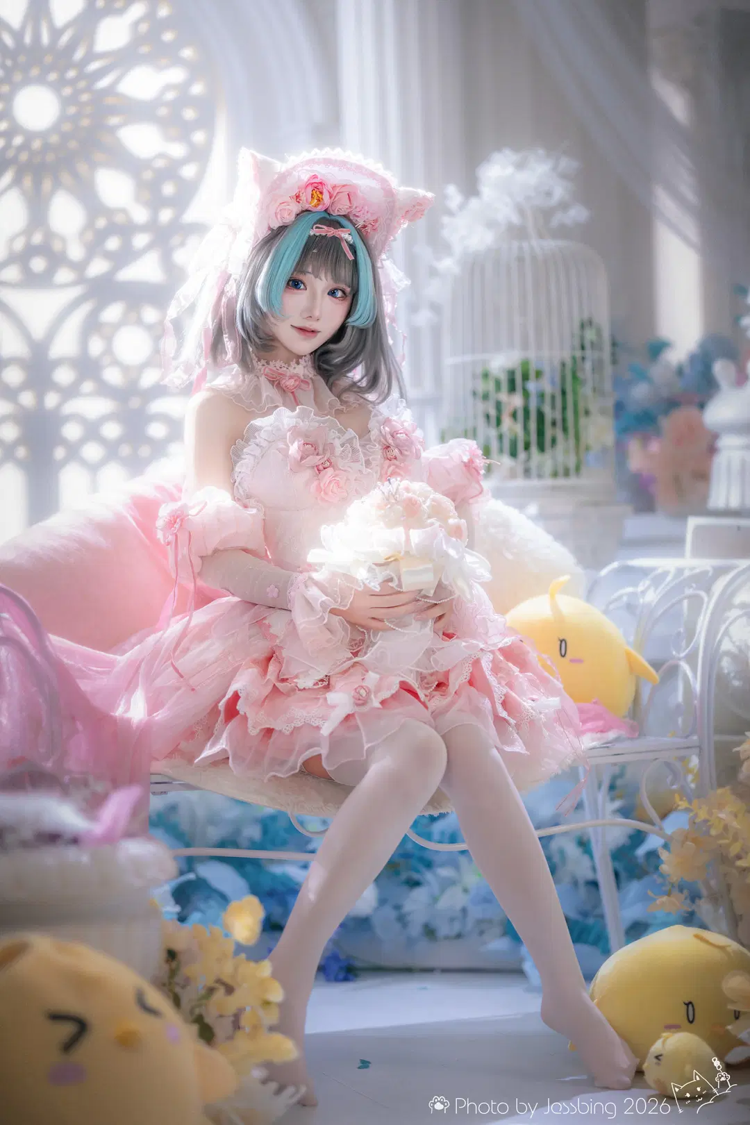 [Cheshire Cosplay] Pink Echoes of the Unused Dress Design in Azur Lane by Jessbing（摆烂Ver - Image 3