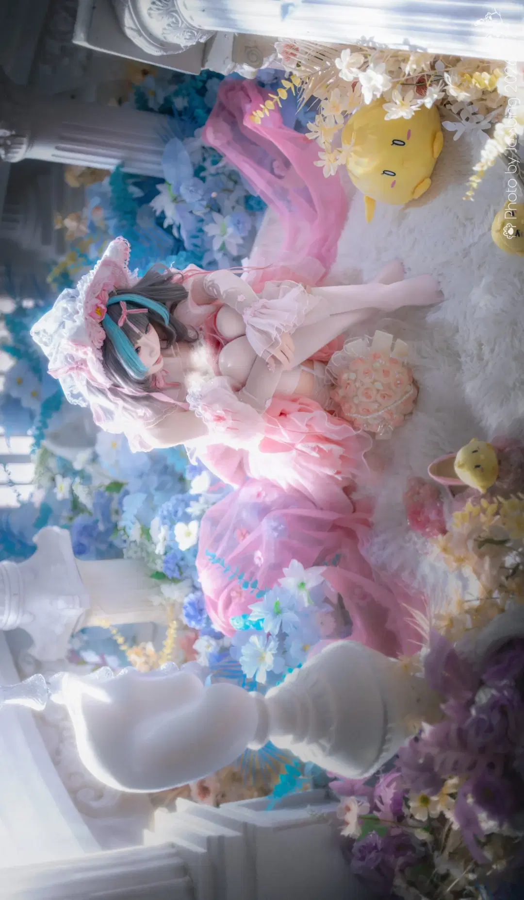 [Cheshire Cosplay] Pink Echoes of the Unused Dress Design in Azur Lane by Jessbing（摆烂Ver - Image 5