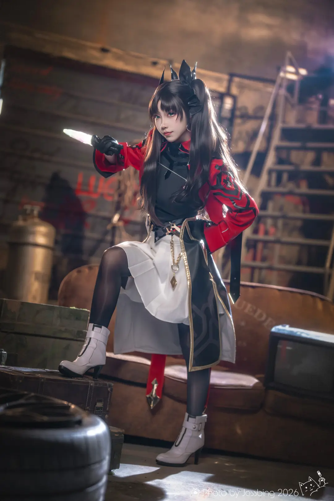 二次元摄影, 崩坏星穹铁道, 远坂凛cos, 黑丝, 崩铁FGO联动 - 第2张