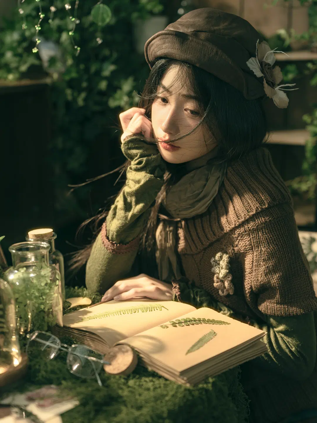 The Botanist's Daughter: Forest Style Atmospheric Retro Photoshoot by CcC - Image 7