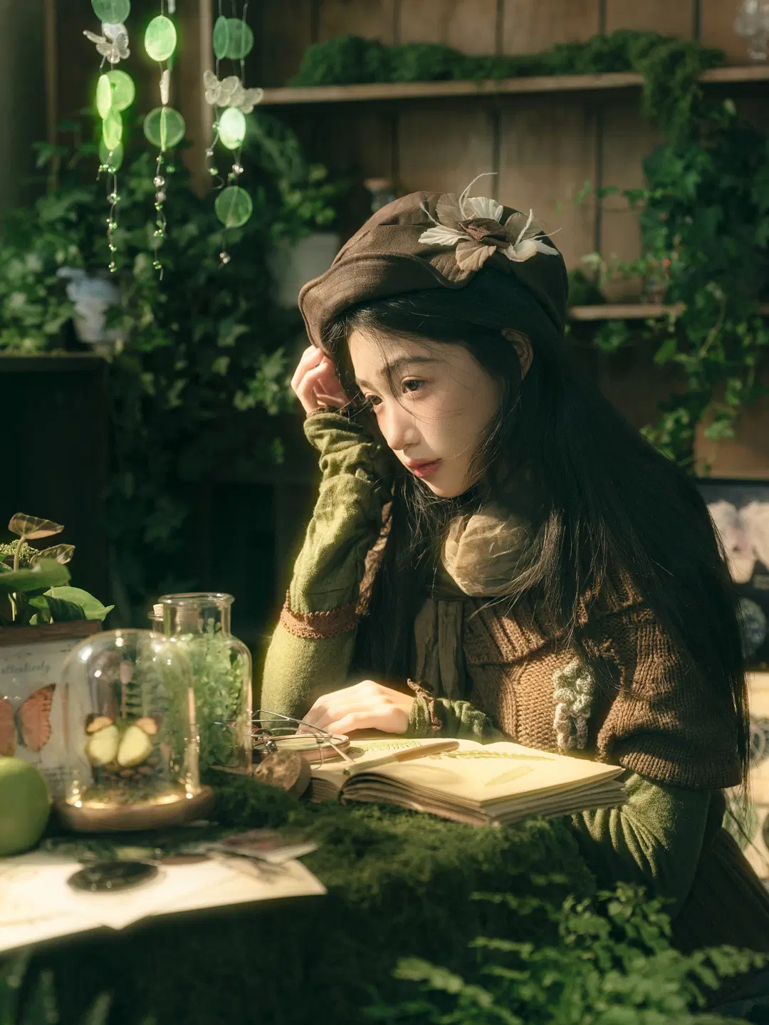 The Botanist's Daughter: Forest Style Atmospheric Retro Photoshoot by CcC - Image 8