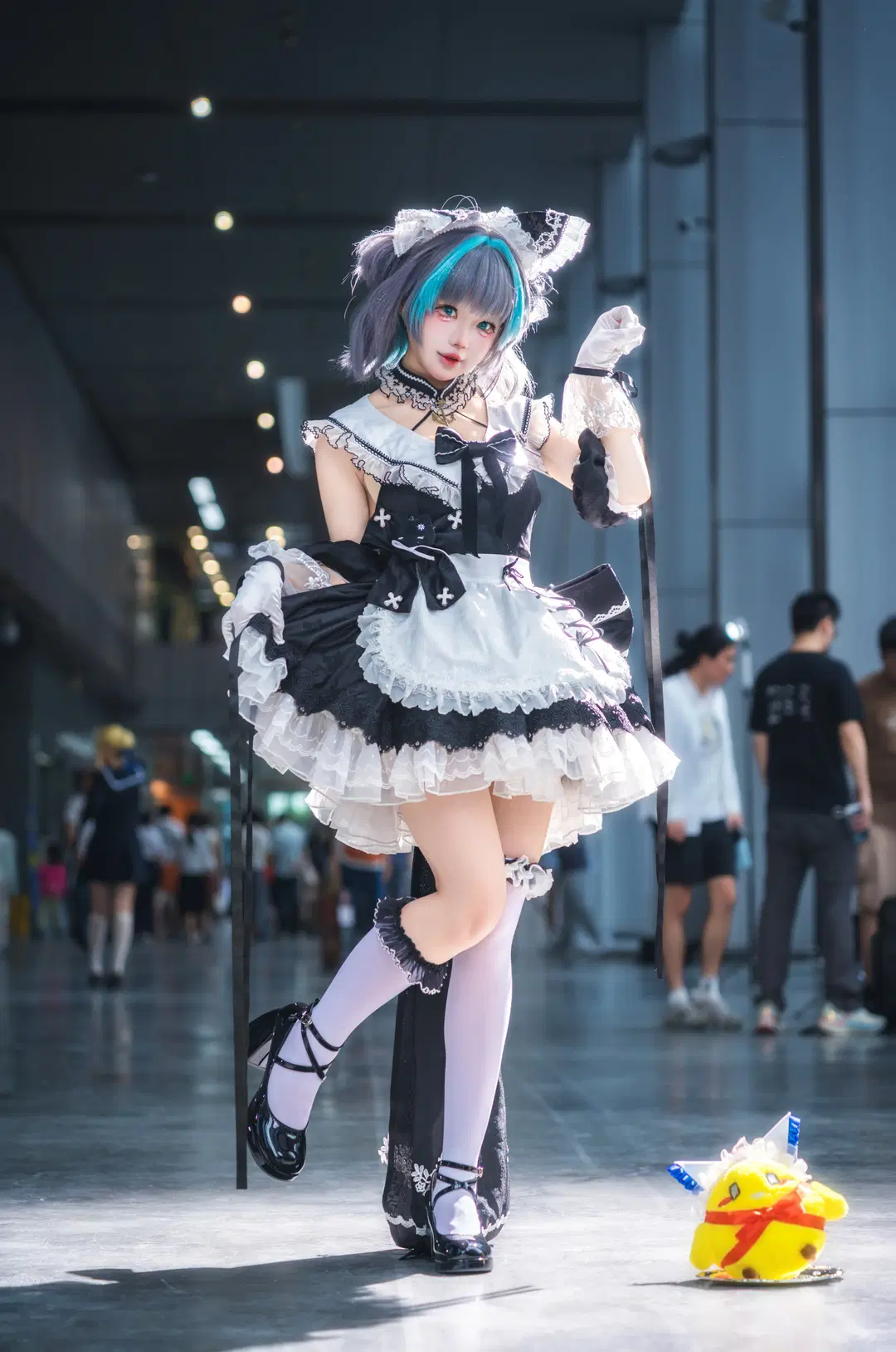 [Cheshire Cosplay] Azur Lane Cheshire Maid outfit Convention photos by -长生剑 - Image 3