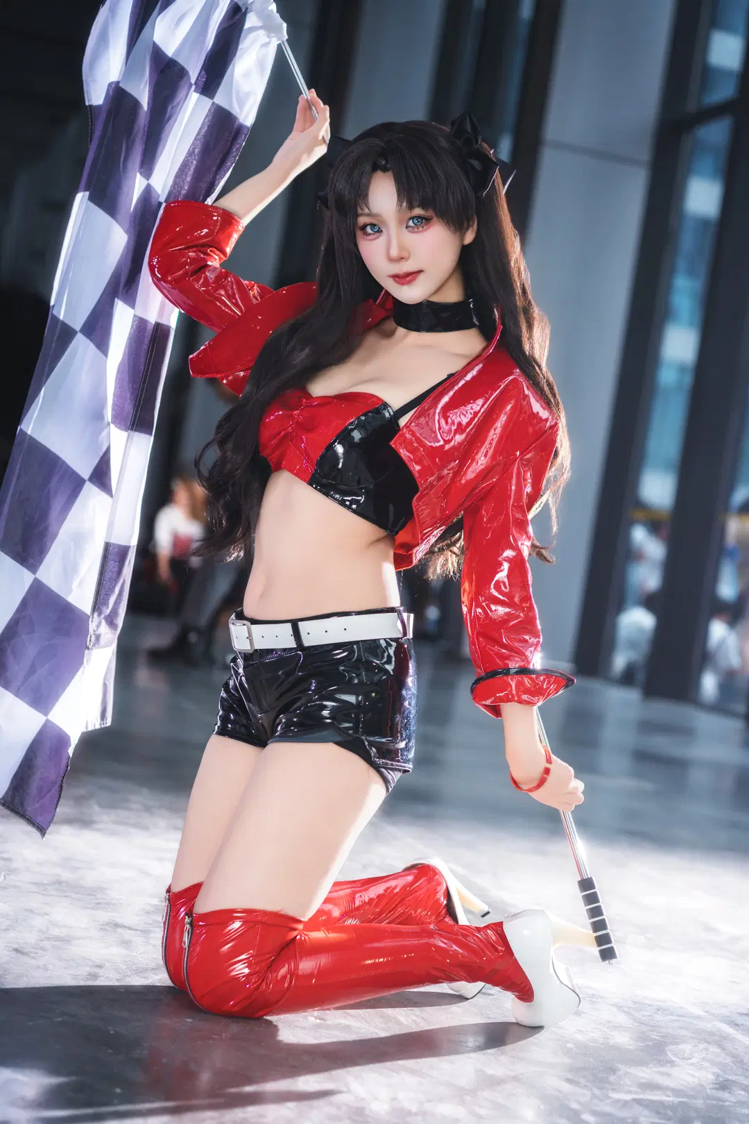 [Tohsaka Rin cosplay] Racing Suit Styling Convention Photos Drop by -长生剑 - Image 4
