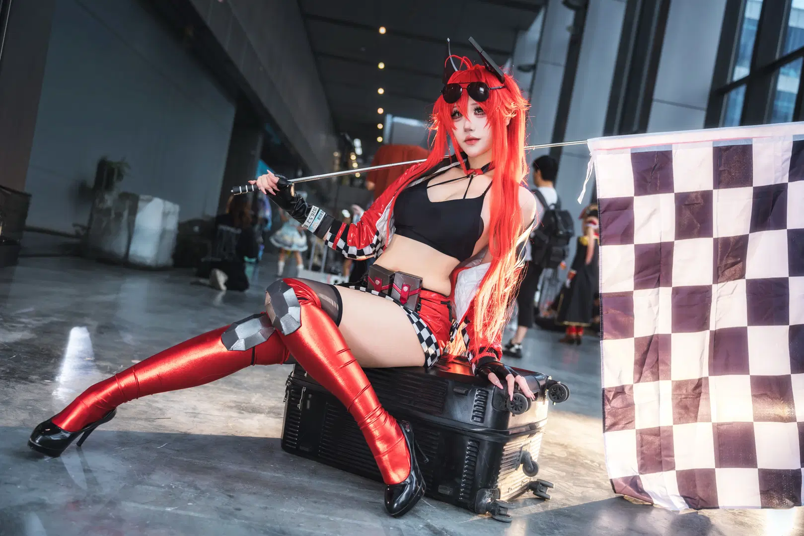 【小红帽cos】nikke胜利女神赛车服，漫展场照记录 - -长生剑 - 第2张