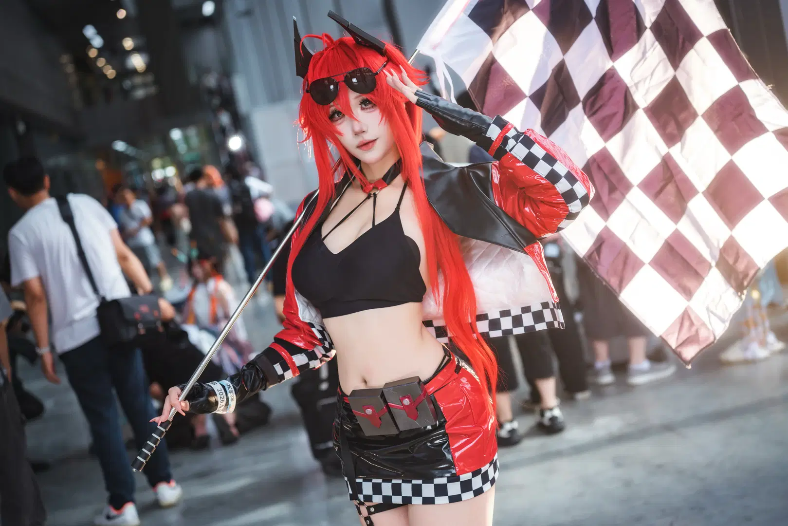 【小红帽cos】nikke胜利女神赛车服，漫展场照记录 - -长生剑 - 第3张
