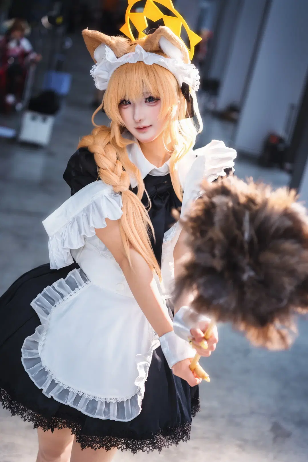 【伊洛瑪麗cos】螢火蟲漫展的蔚藍檔案女僕裝場照 - -长生剑 - 第4張