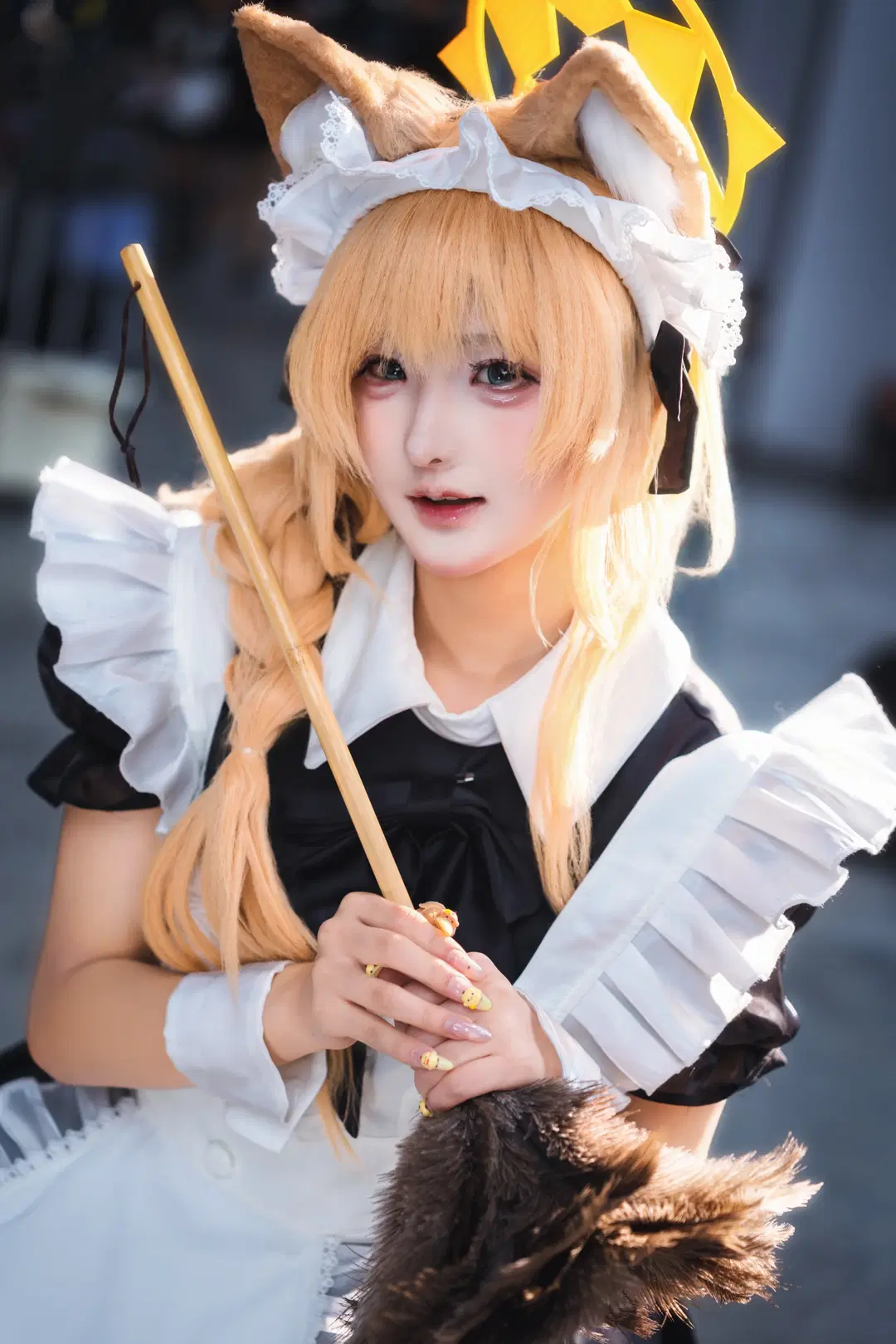 【伊洛瑪麗cos】螢火蟲漫展的蔚藍檔案女僕裝場照 - -长生剑 - 第7張