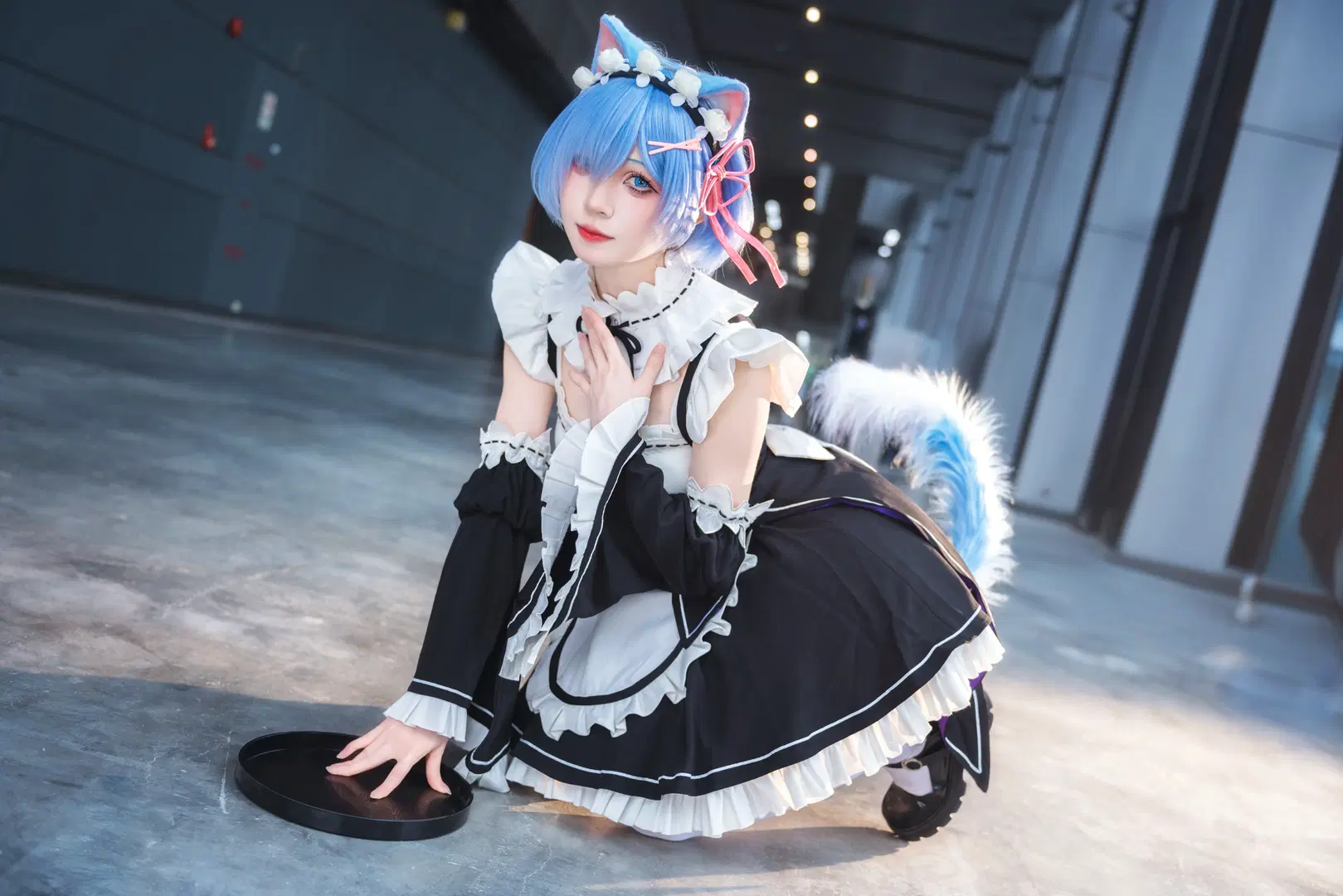 【Rem cosplay】Maid Outfit Catgirl at the Firefly ACG Expo by -长生剑 - Image 2