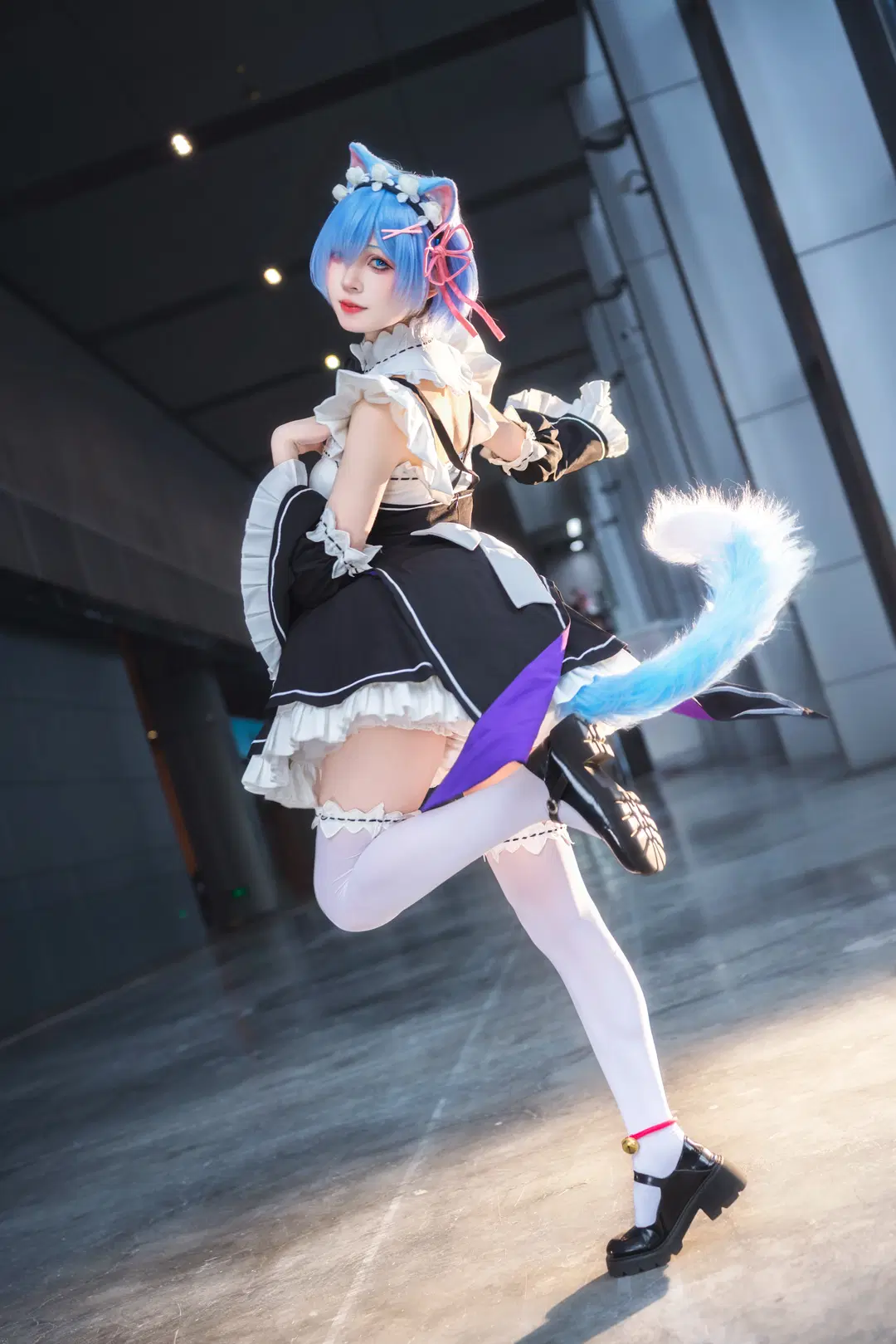 【Rem cosplay】Maid Outfit Catgirl at the Firefly ACG Expo by -长生剑 - Image 3