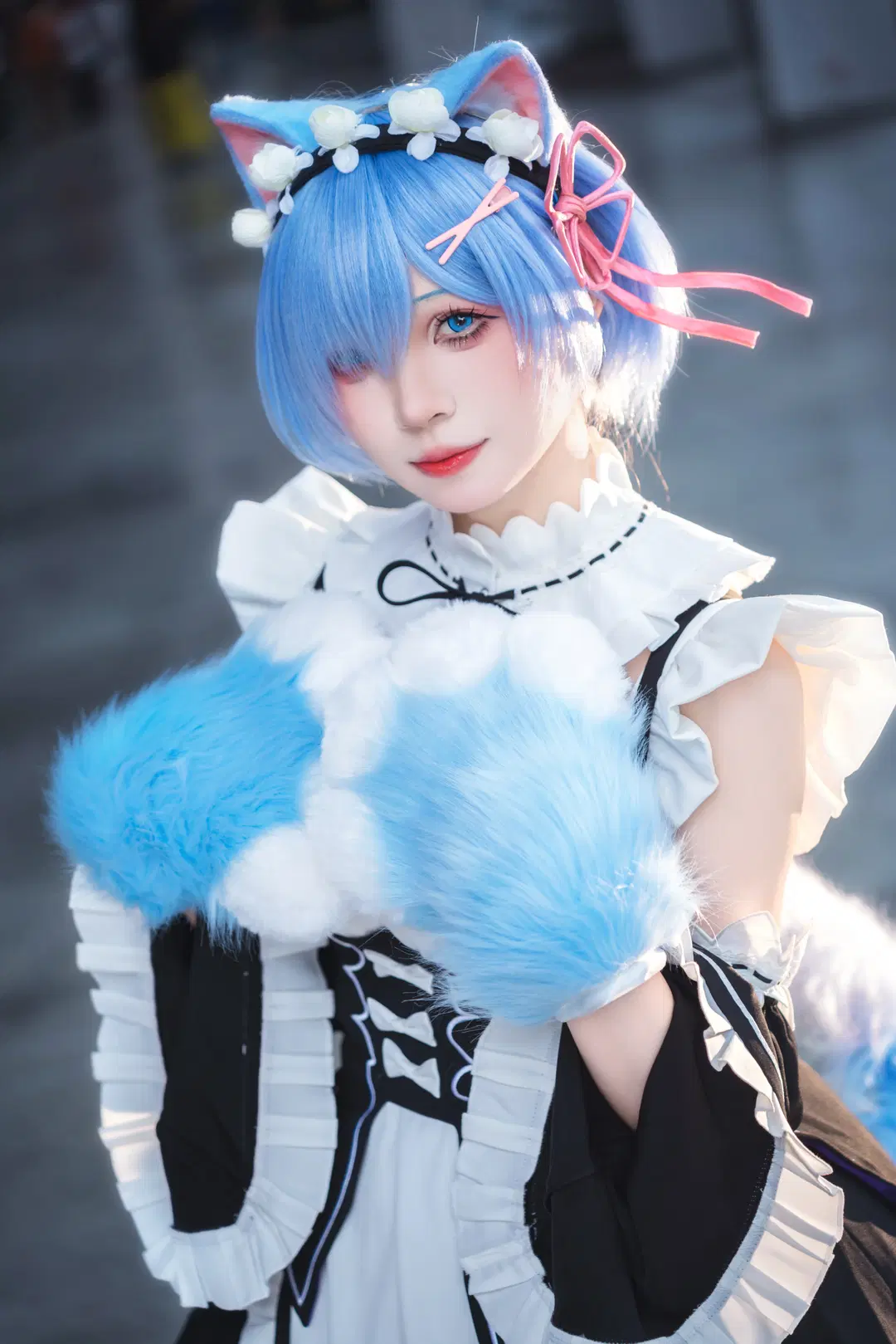 【Rem cosplay】Maid Outfit Catgirl at the Firefly ACG Expo by -长生剑 - Image 4