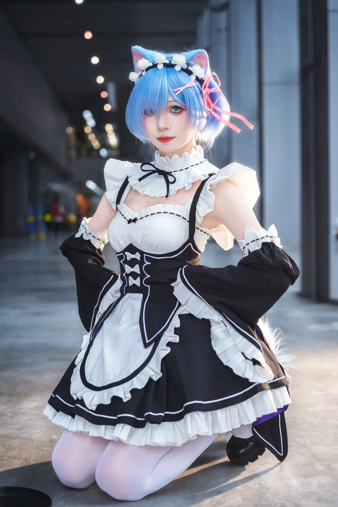 【Rem cosplay】Maid Outfit Catgirl at the Firefly ACG Expo by -长生剑 - Image 5