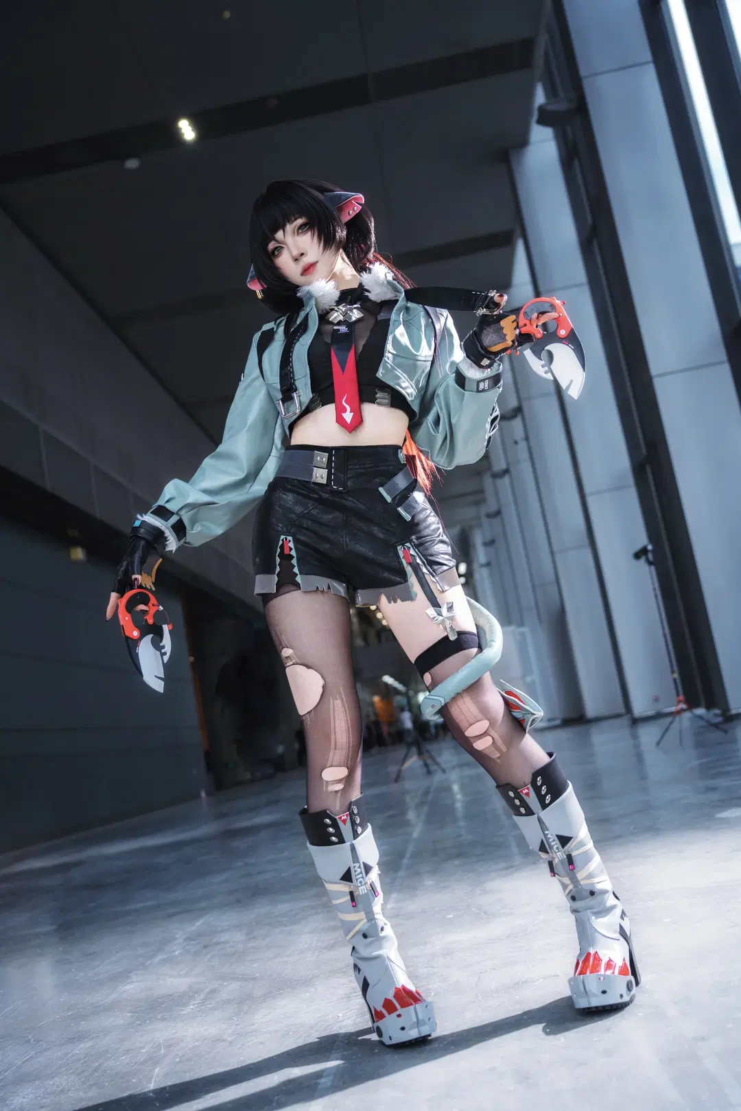 Zenless Zone Zero, Anime-style photography, Firefly ACG Expo, Jane Doe cosplay, Stockings cosplay