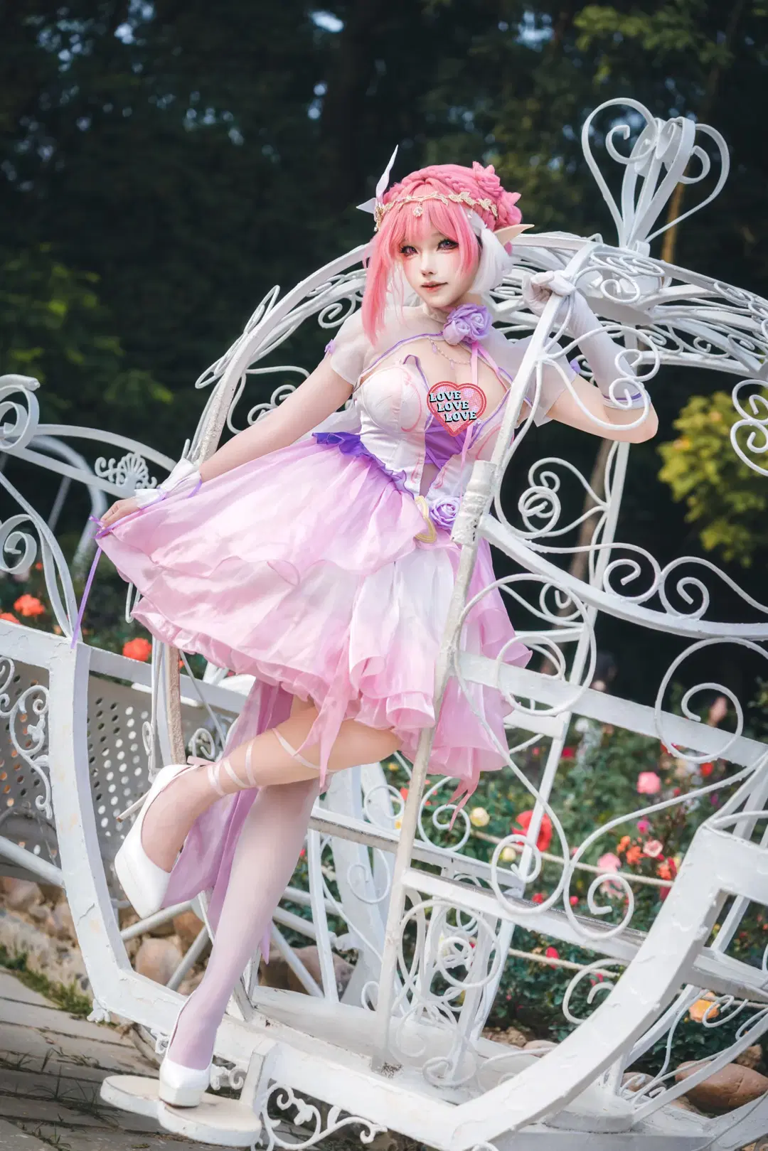爱莉希雅cos, 崩坏3, 广州cosplay, 白丝, 云台花园