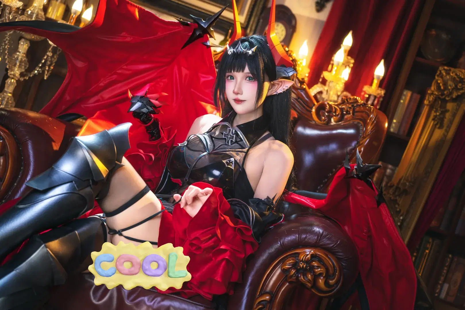 [Gotz von Berlichingen cosplay] Azur Lane: Black & Red Demonic Style Cosplay Photoshoot by -长生剑 - Image 8