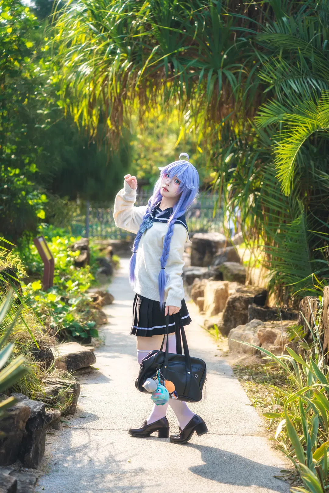 【洛琪希cos】华南植物园里的水手服少女 - -长生剑 - 第2张