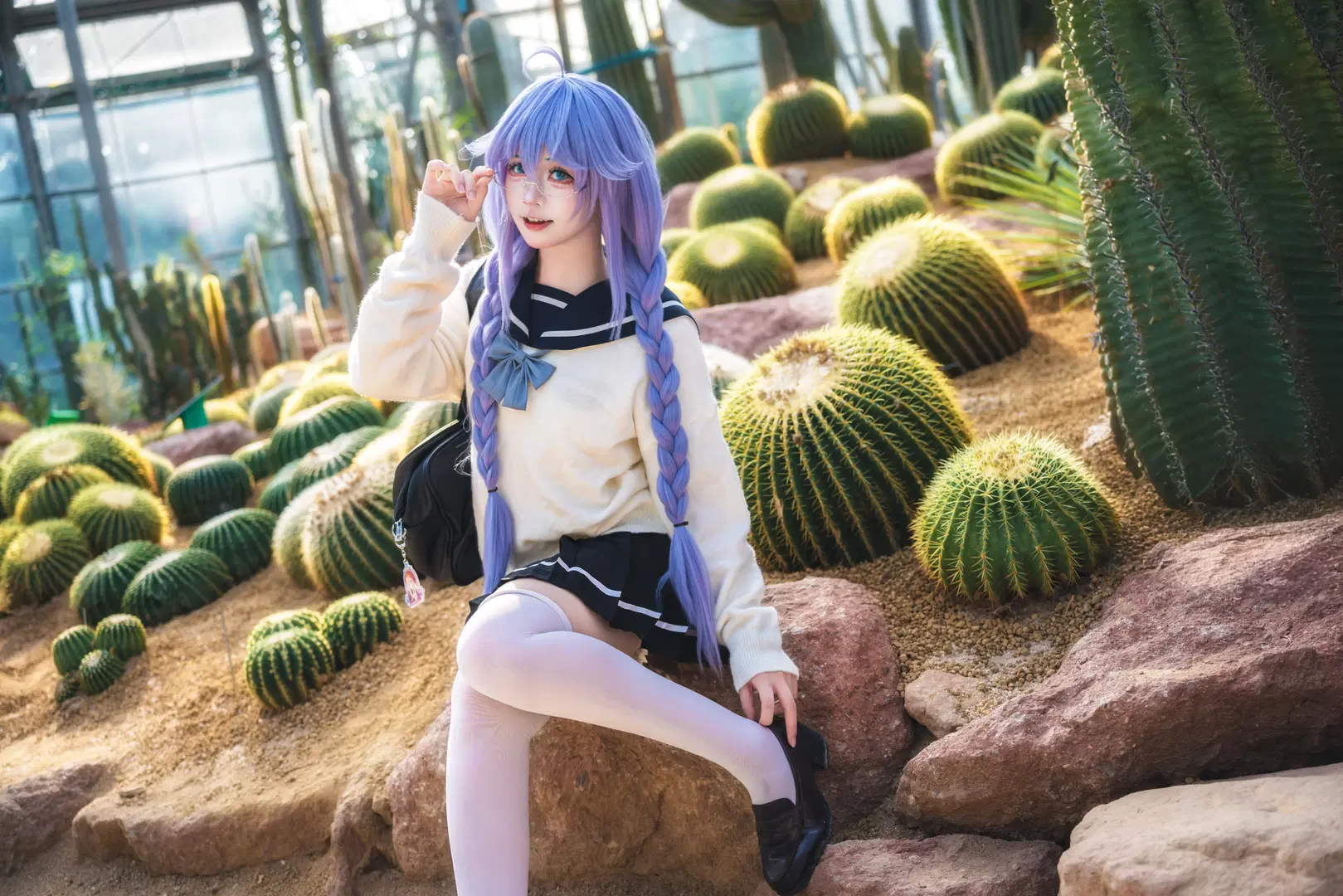 【洛琪希cos】华南植物园里的水手服少女 - -长生剑 - 第4张