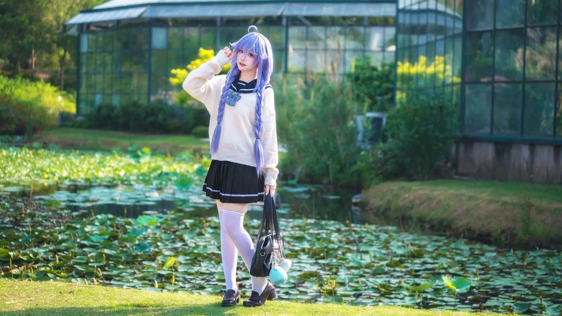 【洛琪希cos】华南植物园里的水手服少女 - -长生剑 - 第5张